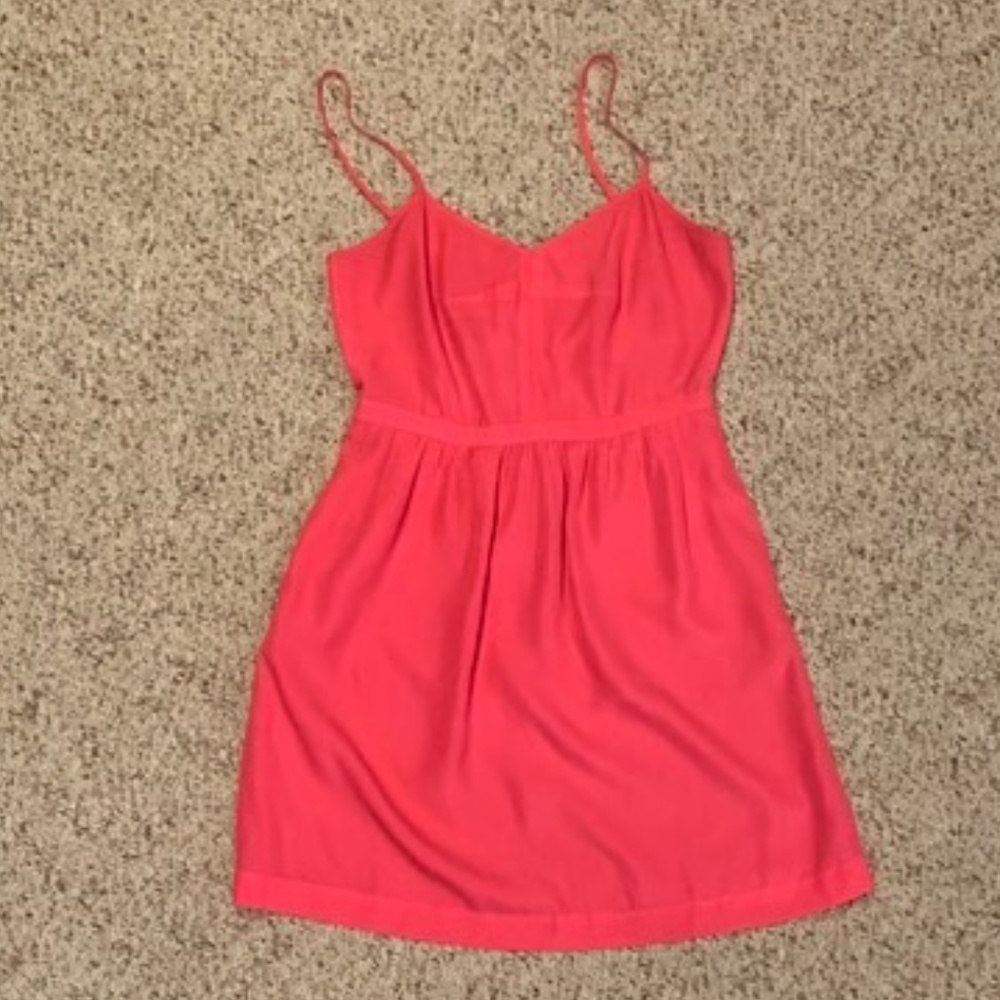 Neon Pink Summer Mini Dress